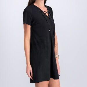 Mango Black Mini T Shirt Dress